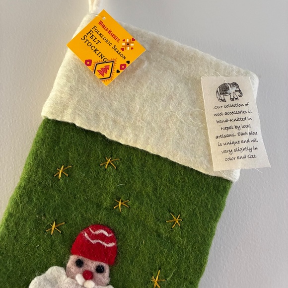 Felted Wool Christmas Stockings - Picture 4 of 10